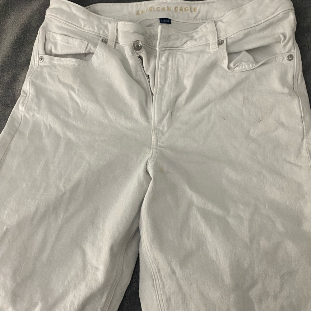 American Eagle Outfitters White Straight Leg Jeans